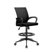 Silla Cajero Dex Color Negro Base Nylon Aro Nylon Ofideas