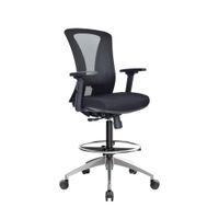 Silla Cajero Ergonómico Versalles Base Aluminio Aro Cromado Ofideas