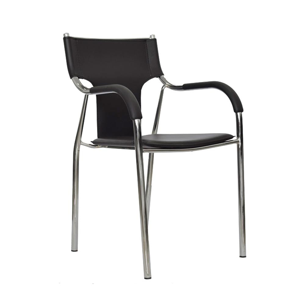 Silla De Visita Fija Soft I Tq Negro Ofideas