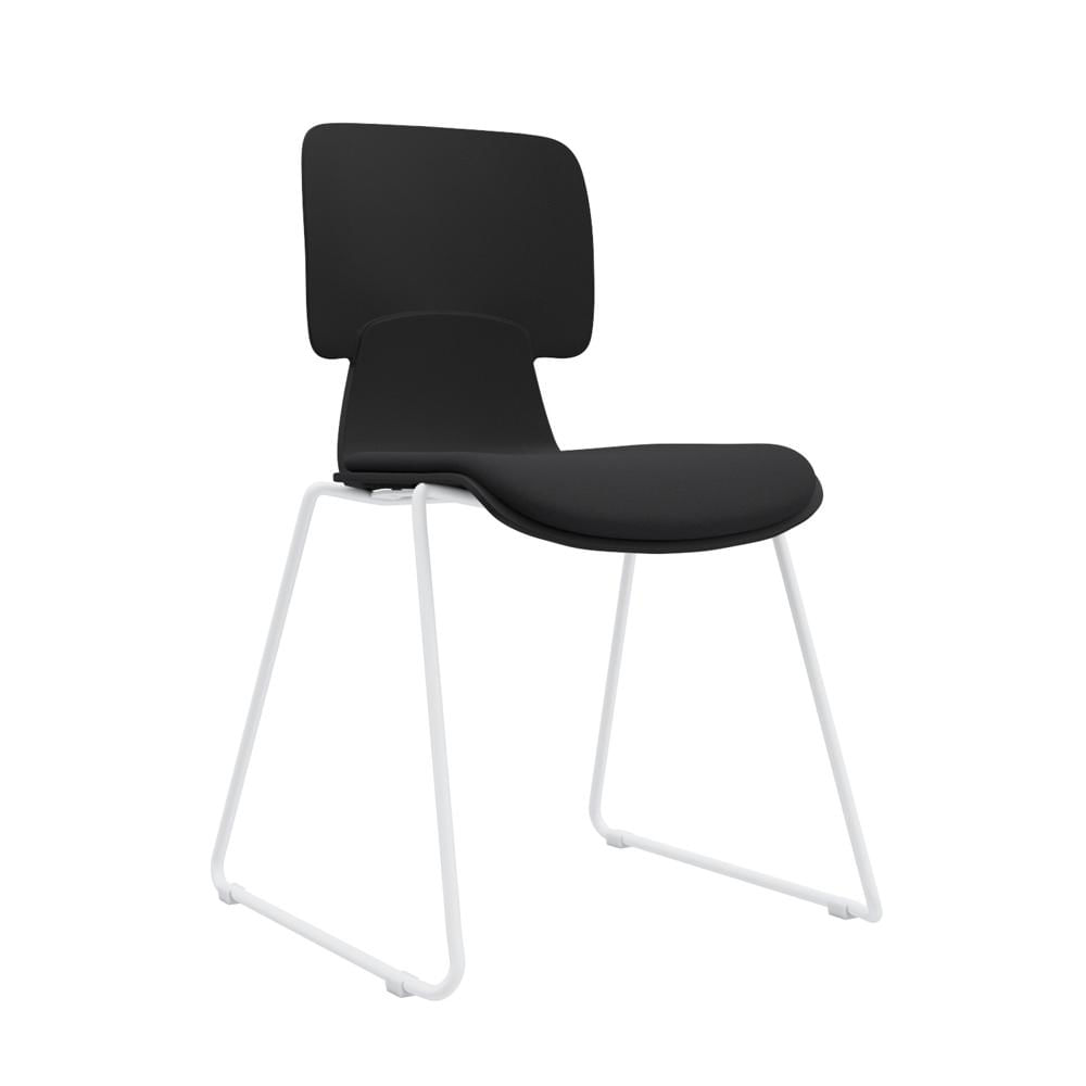 Silla Fija Moni Interlocutor Negro Ofideas