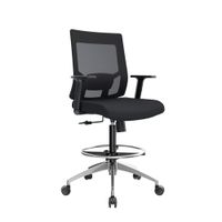 Silla Cajero Ergonómica Con Apoyabrazos Radius Base Aluminio Aro Cromado Ofideas
