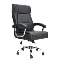 Silla Ergonómica Boreal Cuero Negro Ofideas