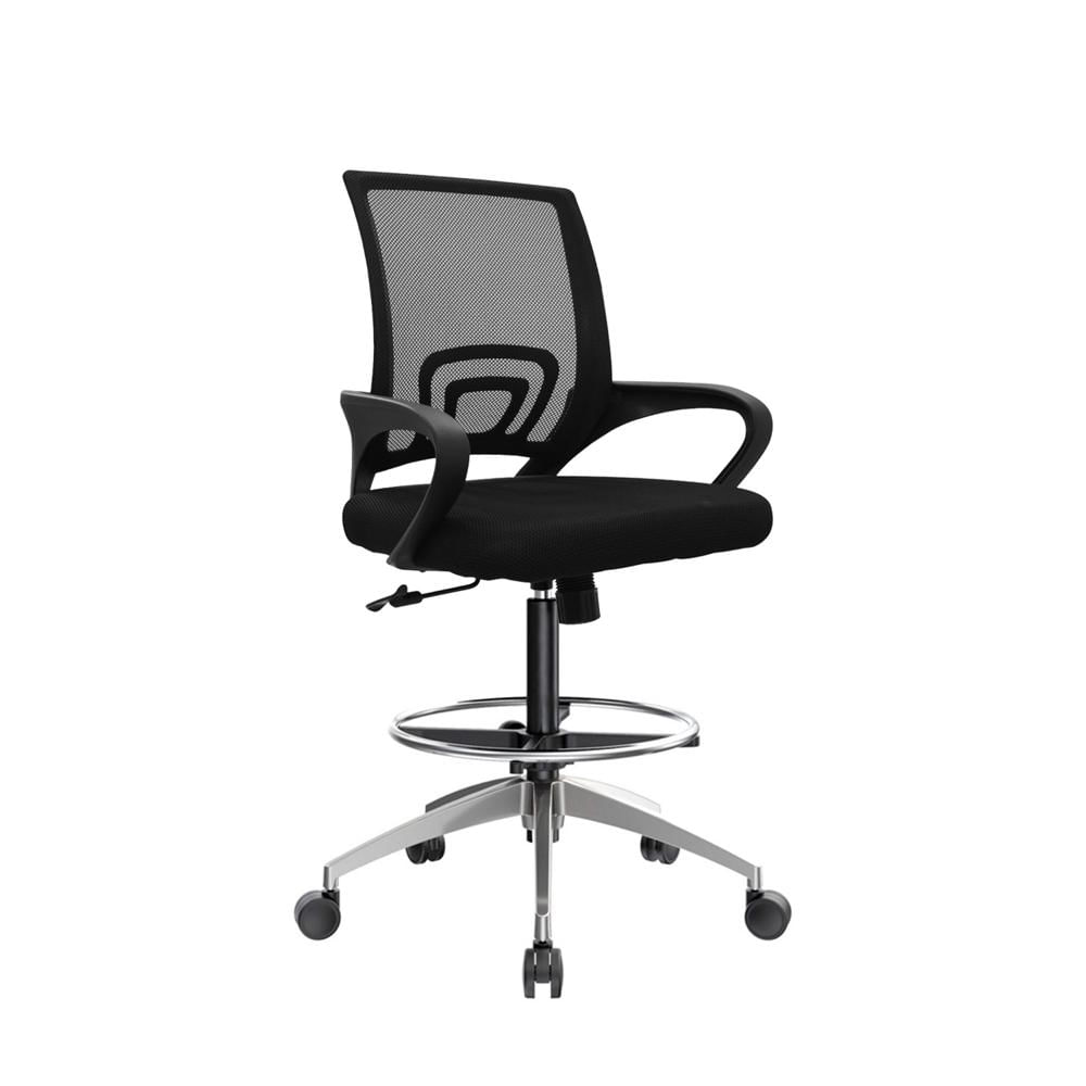 Silla Cajero Atlantis Be Negro Base Aluminio Aro Cromado Ofideas