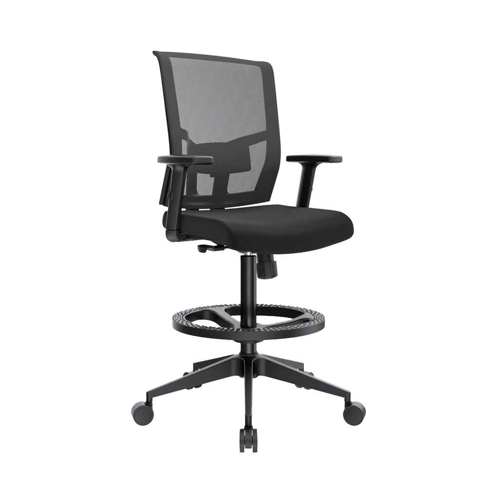 Silla Cajera Regulable En Altura Ergonómica Delphi I Base Nylon Aro Nylon Ofideas