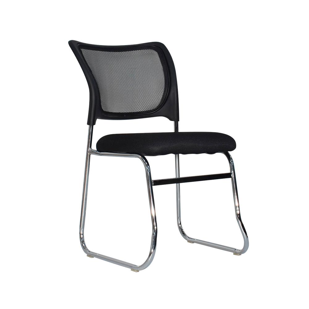 Silla Fija de Visita Iso Malla Negro Ofideas