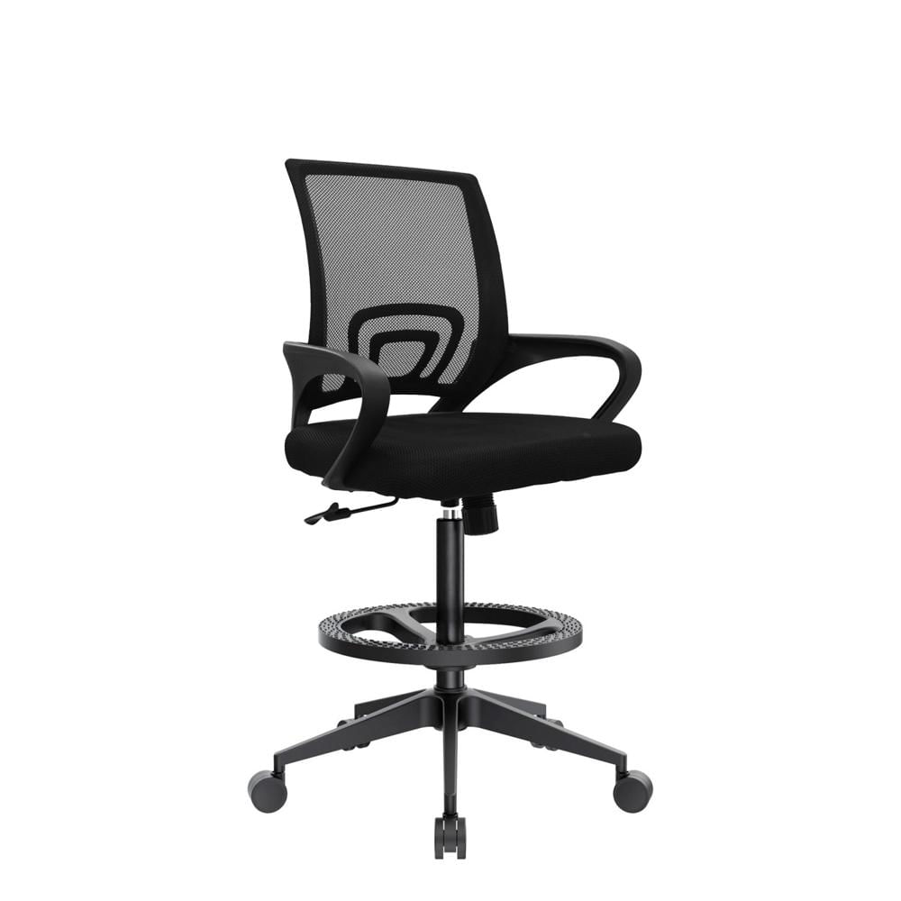 Silla Cajero Atlantis Be Negro Base Nylon Aro Nylon Ofideas