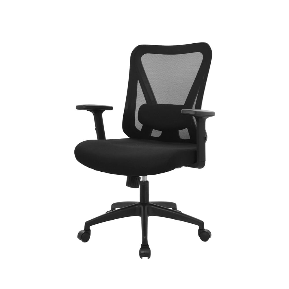 Silla Ergonómica Dolfin Gerente Reclinable Negro Nylon Ofideas
