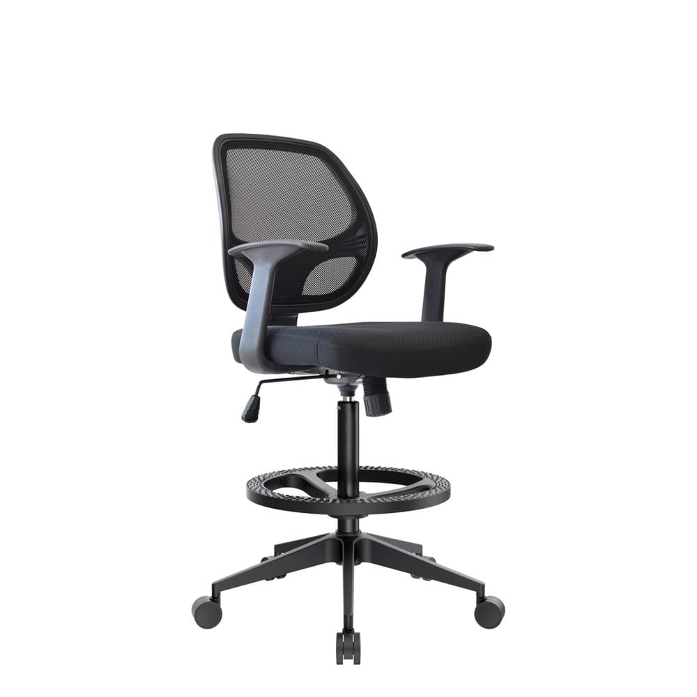 Silla Cajera Ergonómica Malí Negro Base Nylon Aro Nylon Ofideas