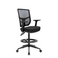 Silla Cajero Ergonómico Fone Base Nylon Aro Nylon Ofideas