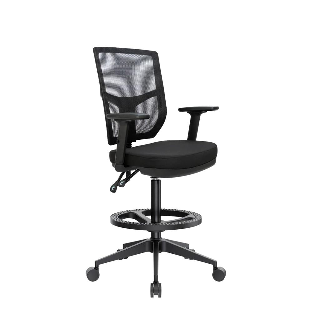 Silla Cajero Ergonómico Fone Base Nylon Aro Nylon Ofideas