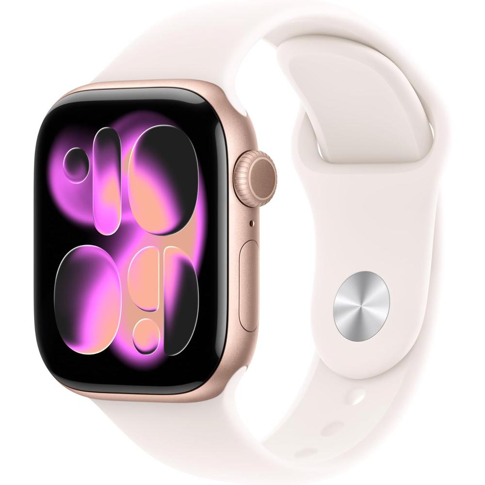Apple Watch Series 11 Oro Rosa Aluminio (GPS + CELLULAR 42mm) + Sport Band Light blush S-M