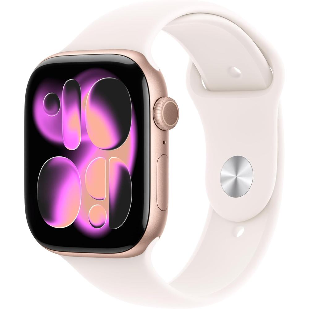 Apple Watch Series 11 Oro Rosa Aluminio (GPS + CELLULAR 46mm) + Sport Band Light blush M-L