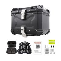 Cajuela de Aluminio de 55L de Capacidad y Respaldar para Motos - MOTOON