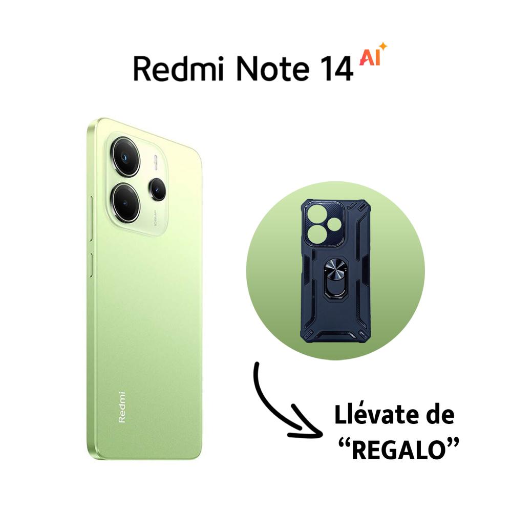 Celular Redmi Note 14 4G 6GB RAM 128GB Verde Limón + Estuche de regalo