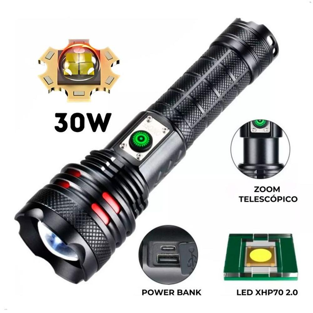 Linterna Tactica Lidimi LD-L462A 30w 2000 metros