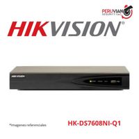 NVR 8CH. Hasta 8Mp. Soporta 1HDD(6TB) H265+.  HK-DS7608NI-Q1