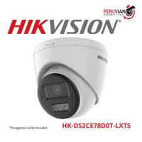 TURRET 2MP SMART HYBRID LIGHT C/AUDIO 2 VIAS Y ALARMA  HK-DS2CE78D0T-LXTS