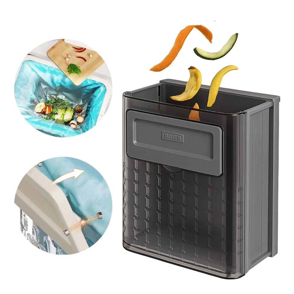 Tacho Plegable Colgante para Cocina Brief Gris 494GR01