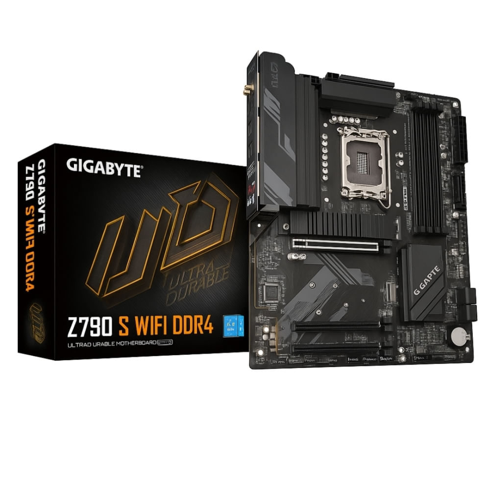 Placa madre GIGABYTE Z790-S WIFI ATX para Intel LGA 1700, 128GB DDR4, PCIe 4.0 y HDMI