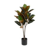 Planta artificial Agnolia con maceta Plástico 78cm Atmosphera