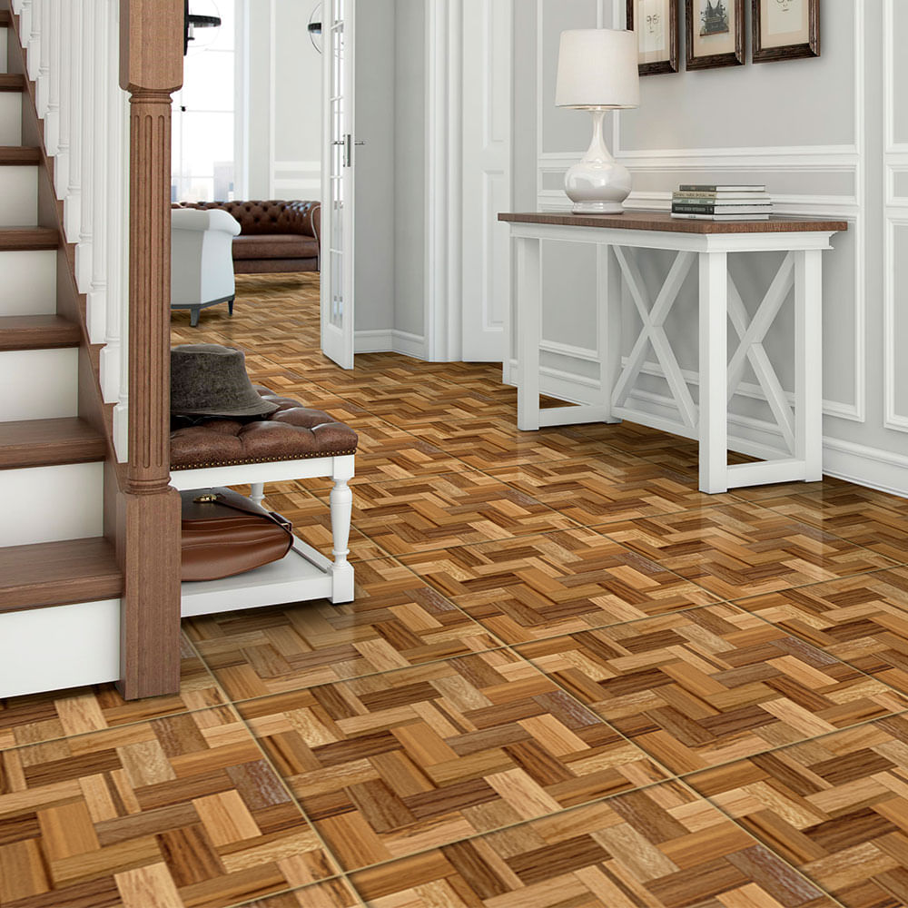 Piso Cerámico Maderado Alerce 60x60cm 1.44m2 Gala