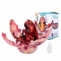 Huevo Dinosaurio con Efecto de Incubación y Pulverización Real