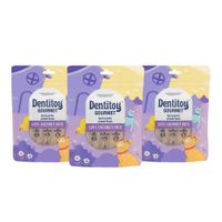 Barritas de Vacuno y Pato Dentitoy  Gourmet Bolsa 6 unid Pack x 3