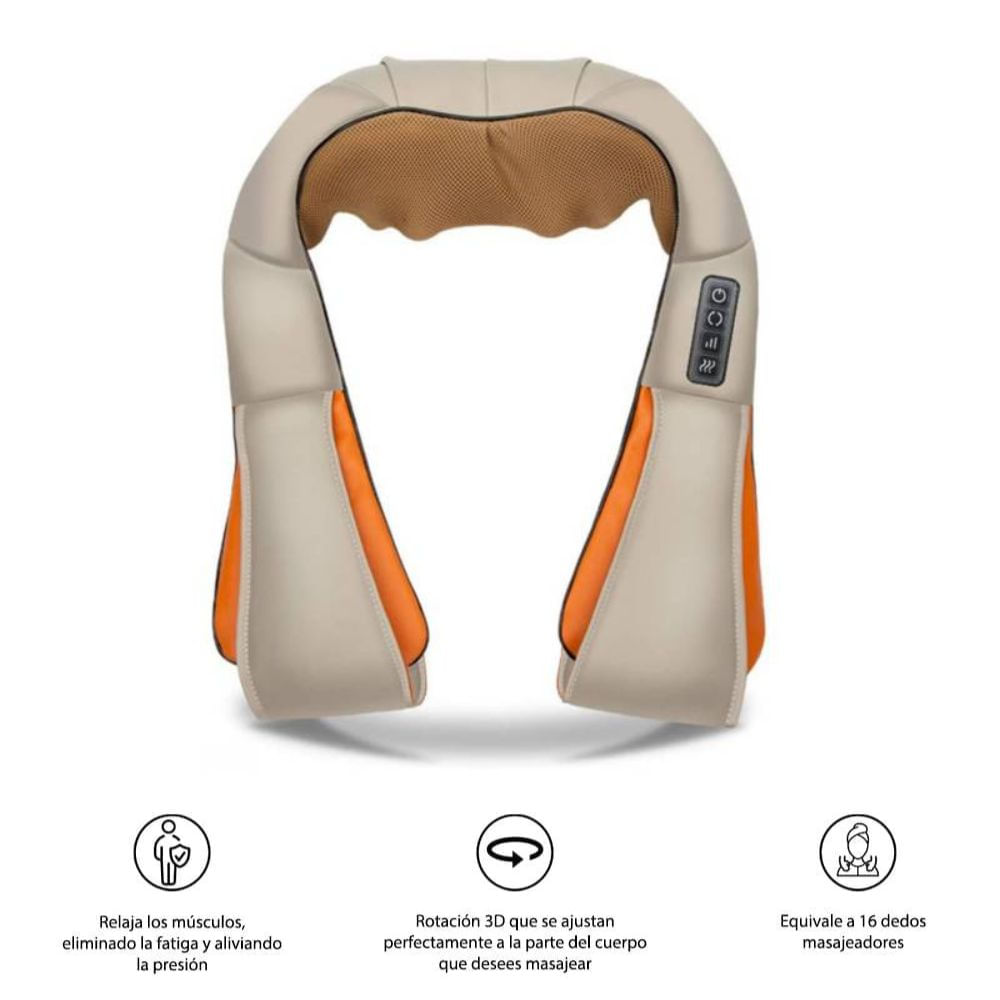 Masajeador de Cuello Espalda y Cuerpo Eléctrico con Infrarrojo