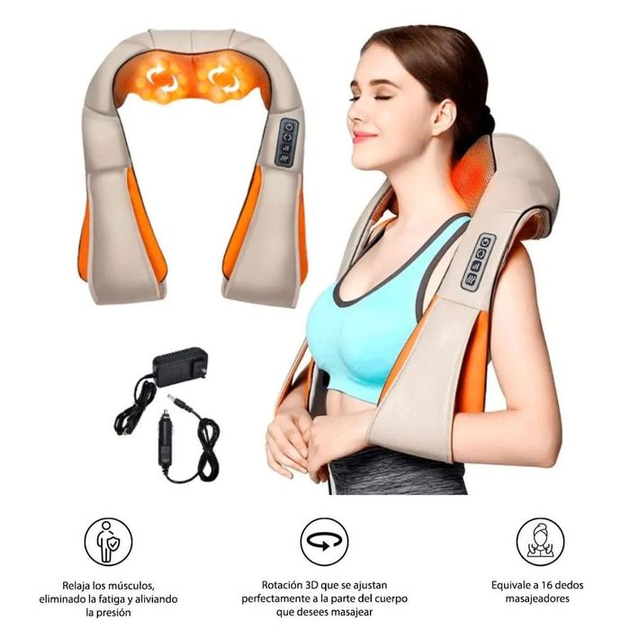 Masajeador Cervical Eléctrico Cuello Espalda y Cuerpo con
