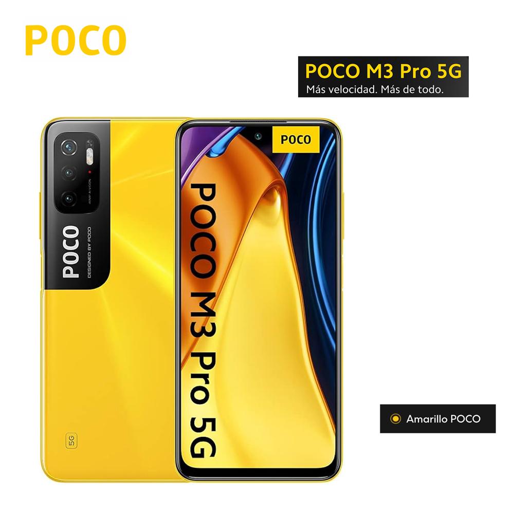 Celular Poco M3 Pro 5G 4GB RAM 64GB Cámara 48 MP Color Amarillo