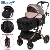 Coche Moisés de Lujo SHIRO Multifuncional Pink