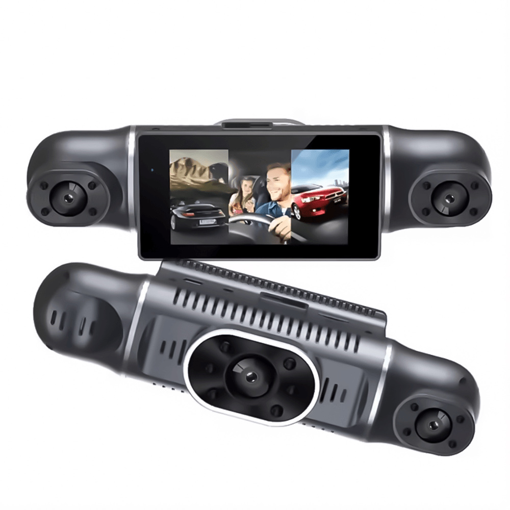 Camara De Auto Dashcam Full Hd Triple Lente 1080p + cámara de trasera Camara De Auto Dashcam Full Hd Triple Lente 1080p + cámara de trasera