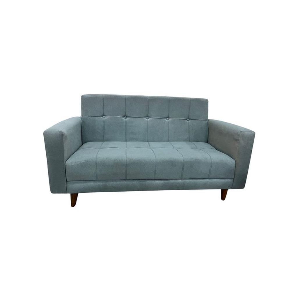 Seccional Charlotte 1 pieza grande + 2 puf - 3 cojines - Plata