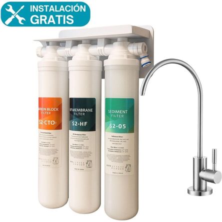 Purificador de Agua bajo Lavadero 3 Etapas ASDAGI Purificador de Agua bajo Lavadero 3 Etapas ASDAGI
