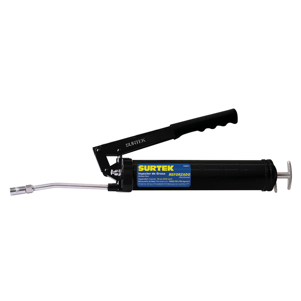 Inyector De Grasa Surtek a Dos Manos Reforzado 14 Onzas 8500 Psi Surt136011