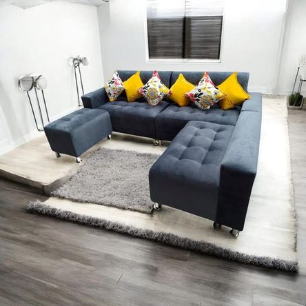 Seccional Paradisse PLOMO OSCURO 3 Piezas Banqueta 4 cojines Seccional Paradisse PLOMO OSCURO 3 Piezas Banqueta 4 cojines