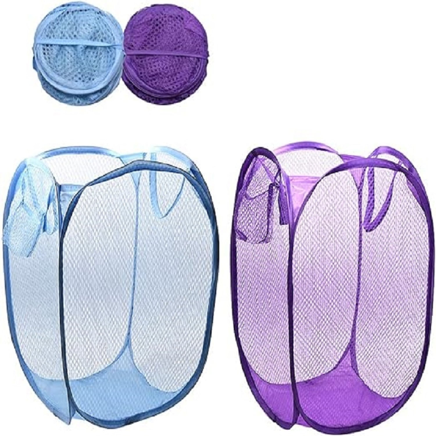 Canasta Cesta Plegable Infantil Asas Para Ropa Sucia Celeste