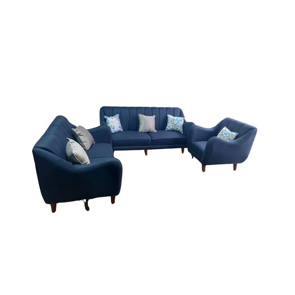 Seccional Vintage Abanico - 3 piezas + 6 cojines - Acero