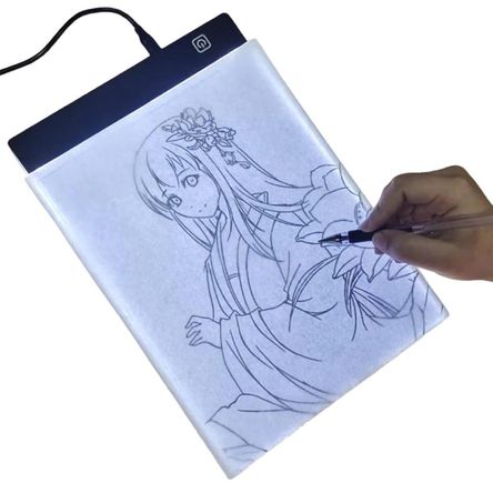 Tablero Led Para Dibujo Copia Tamaño A4 Con Luz Regulable  270009