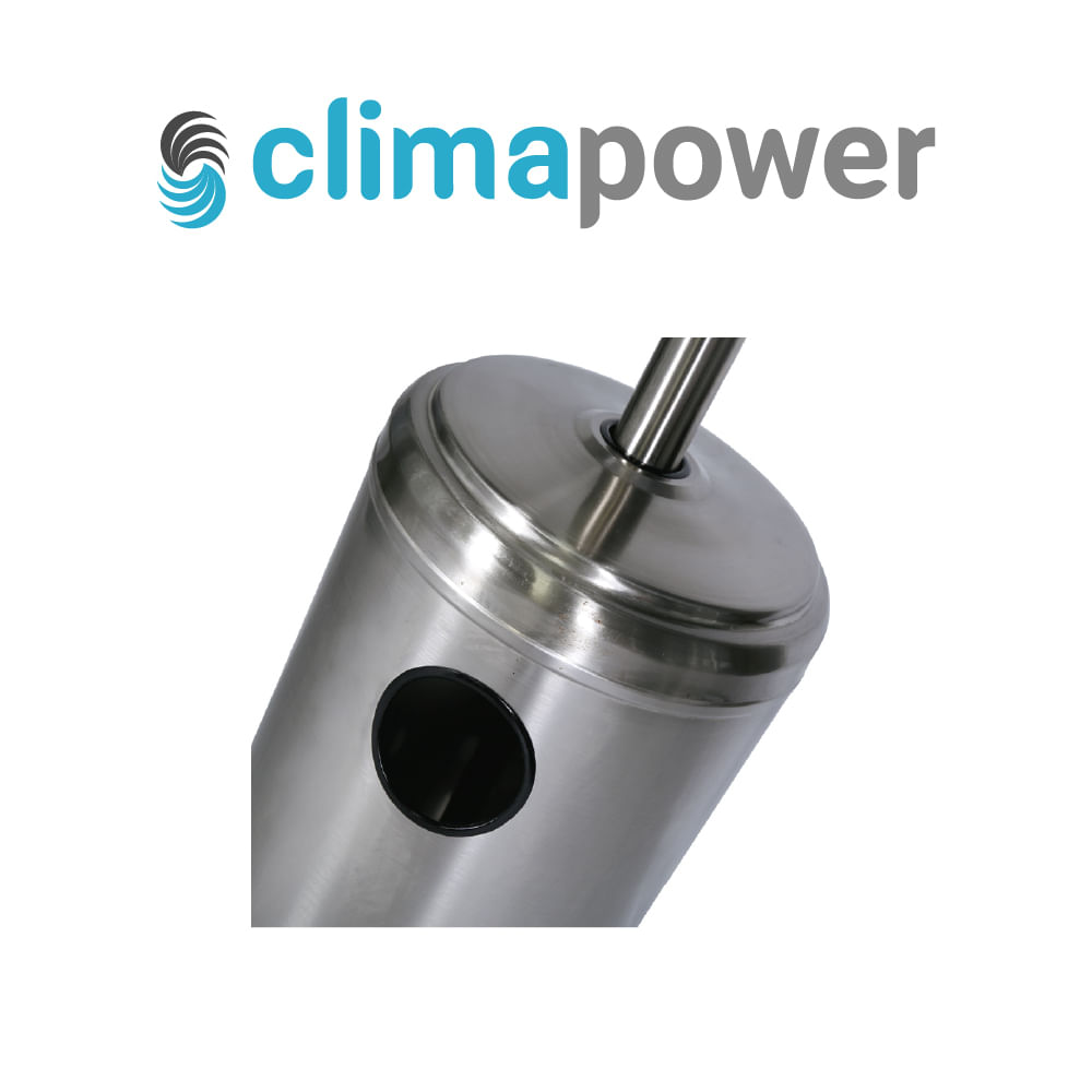 Calentador de Patio Tipo Hongo a Gas Climapower 13000w Acero Inoxidable