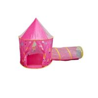 Castillo Armable con túnel rosado