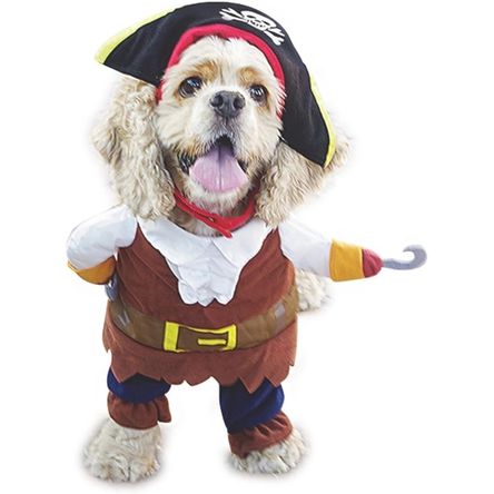 Disfraz para Mascotas de Piratas Del Caribe - Talla XS Marrón Disfraz para Mascotas de Piratas Del Caribe - Talla XS Marrón