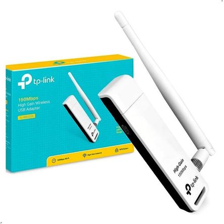 Adaptador Inalambrico wi fi TP link TL-WN722N hasta 150 Mbps