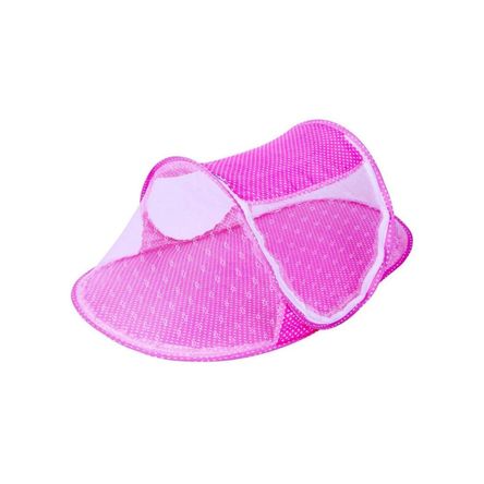 Mosquitero Portátil y Plegable Rosado para Cuna