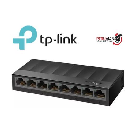 Switch Tplink TP-LS1008G de 8 Puertos 10/100/1000Mbps de Escritorio Switch Tplink TP-LS1008G de 8 Puertos 10/100/1000Mbps de Escritorio