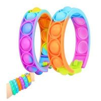 Pulseras POP IT Anti estrés Arcoiris x2