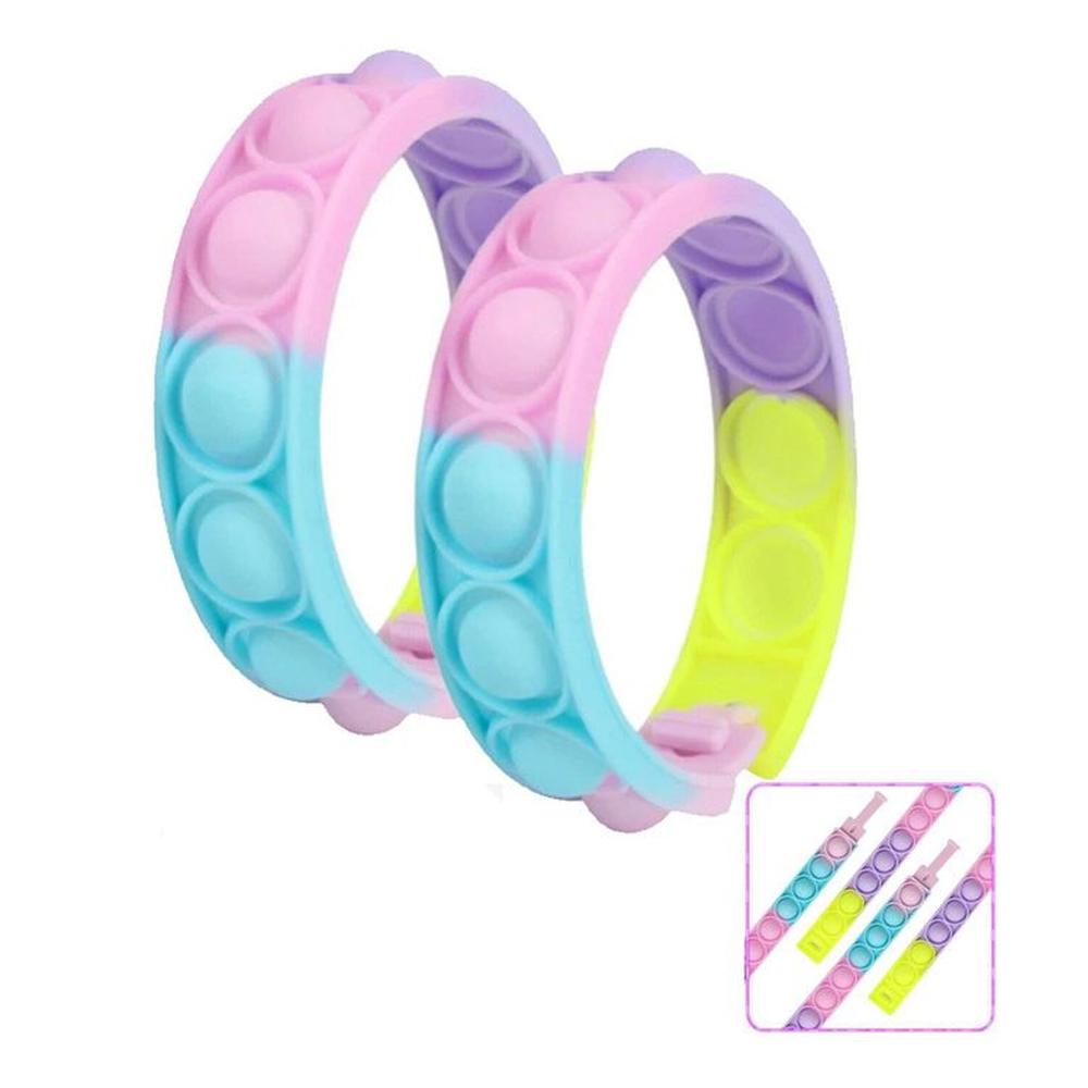 Pulseras POP IT Fidget Toy Anti estrés x2