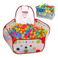 Piscina de pelotas con Aro 100 Pelotas Multicolor