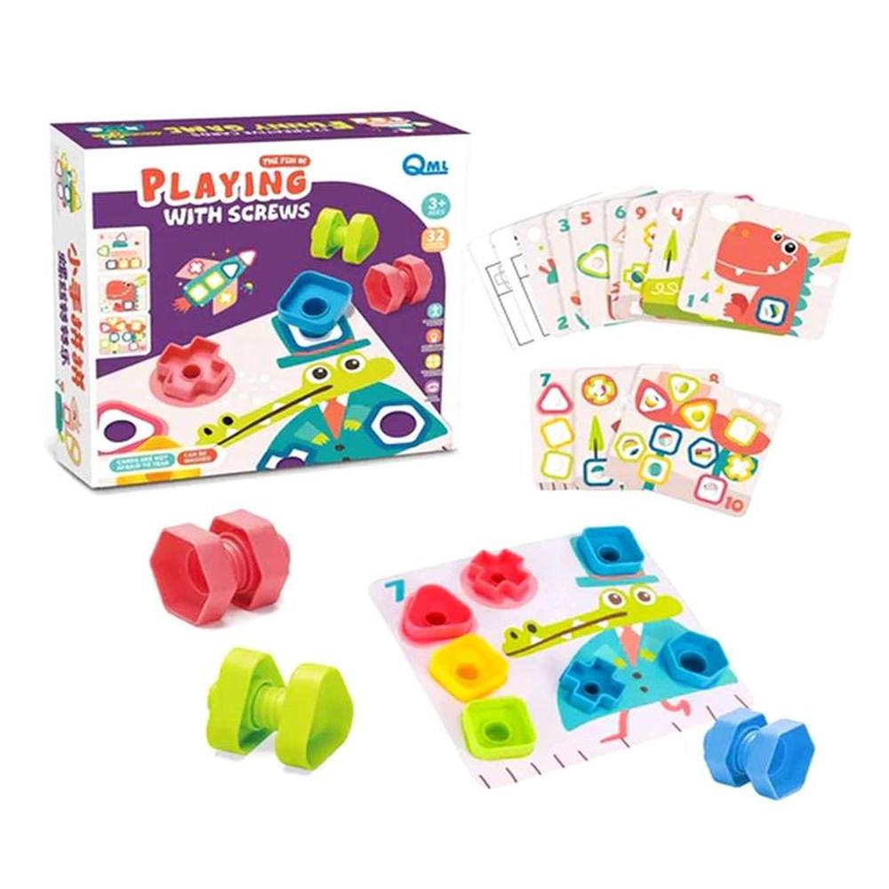 Juego de Actividades de Tuercas y Tornillos