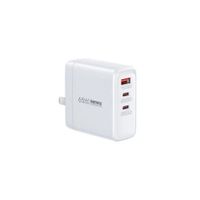Cargador De Pared Remax Gun 65w 3 Puertos - BLANCO